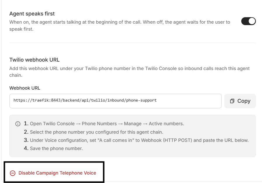 Campaign Voice Configuration 2