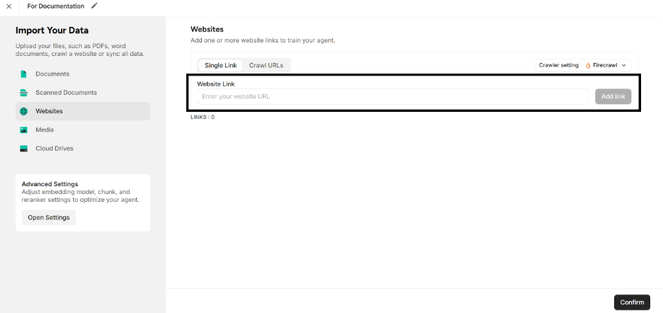  Highlighting “Website Link” Textbox 