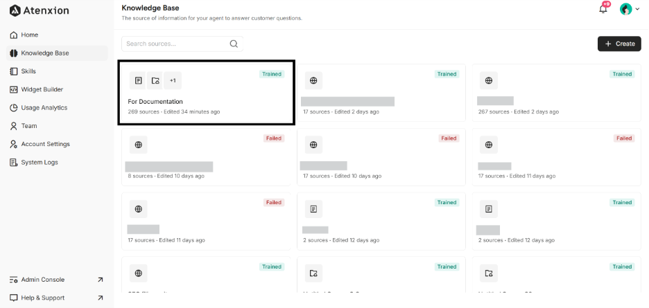 Highlighting the existing Knowledge Base