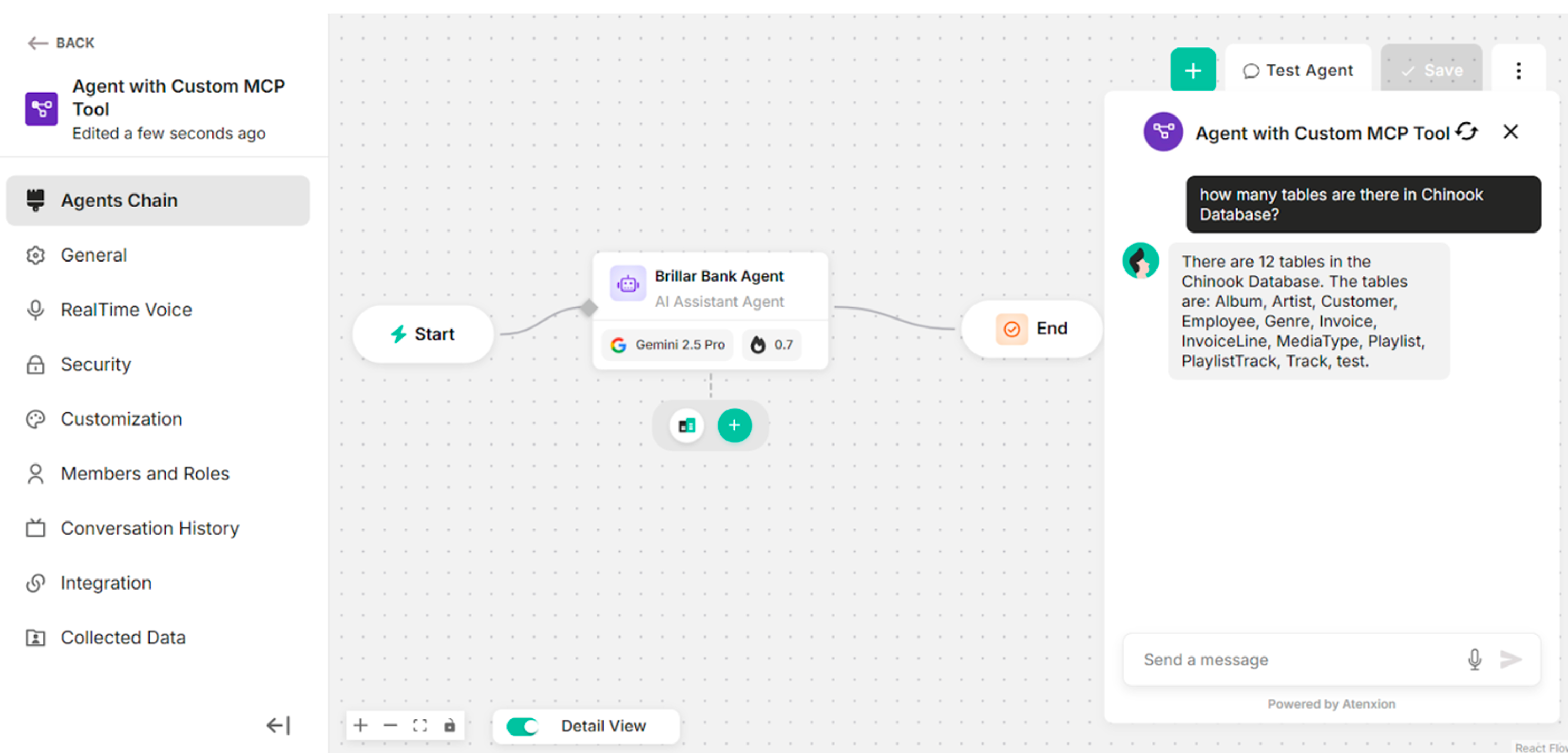 Showing Some Questions and Answers in Canvas (with Custom MCP Tool)
