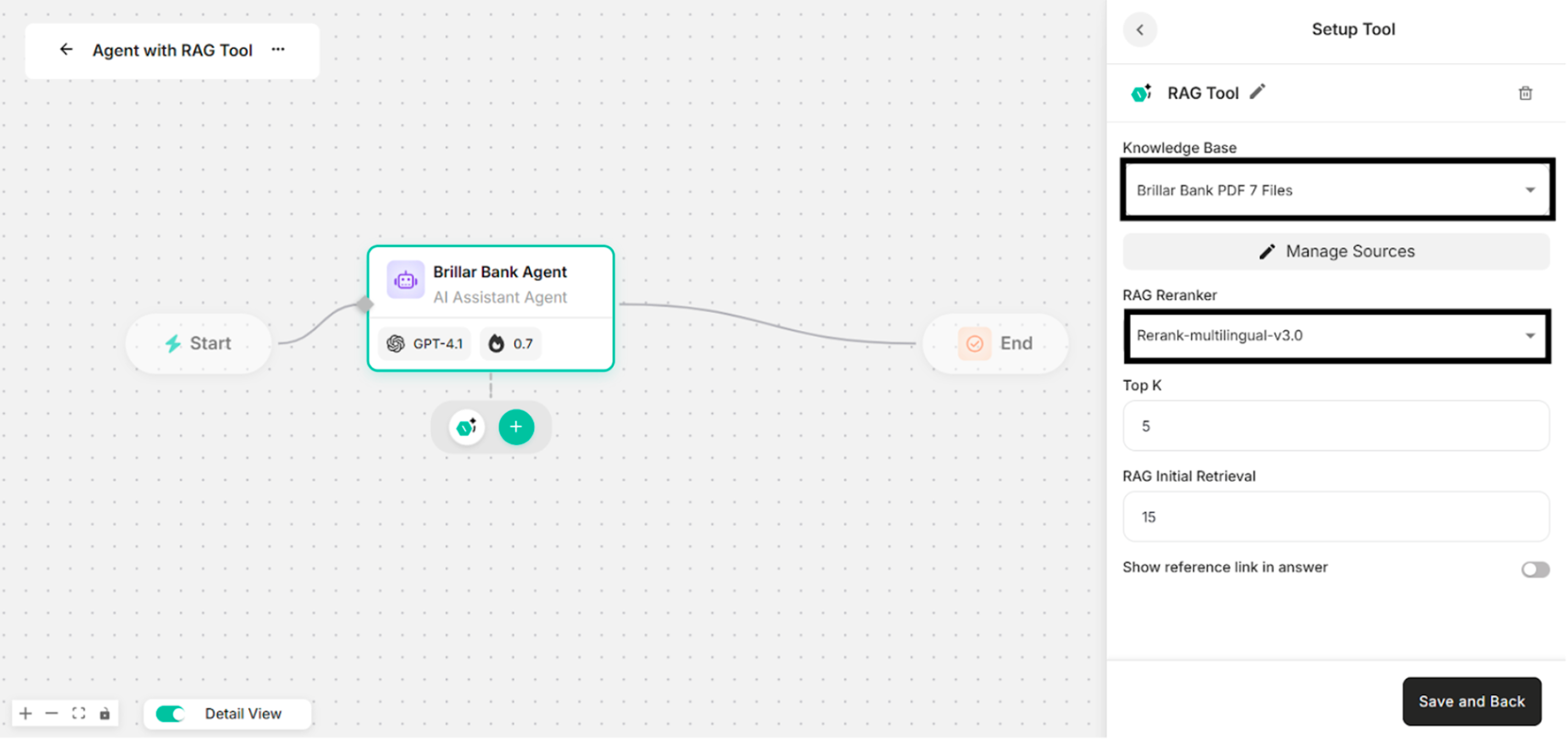 Showing the Selected Knowledge Base and Selected Reranker Model