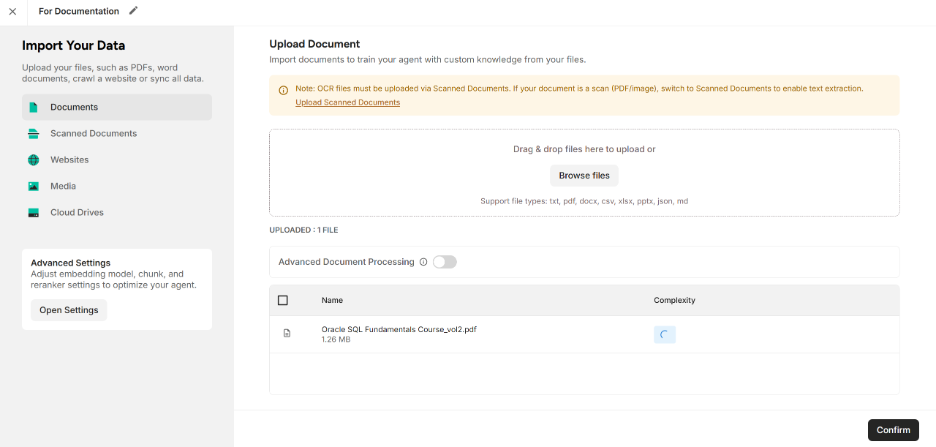 Uploaded PDF File from the Documents Section 
