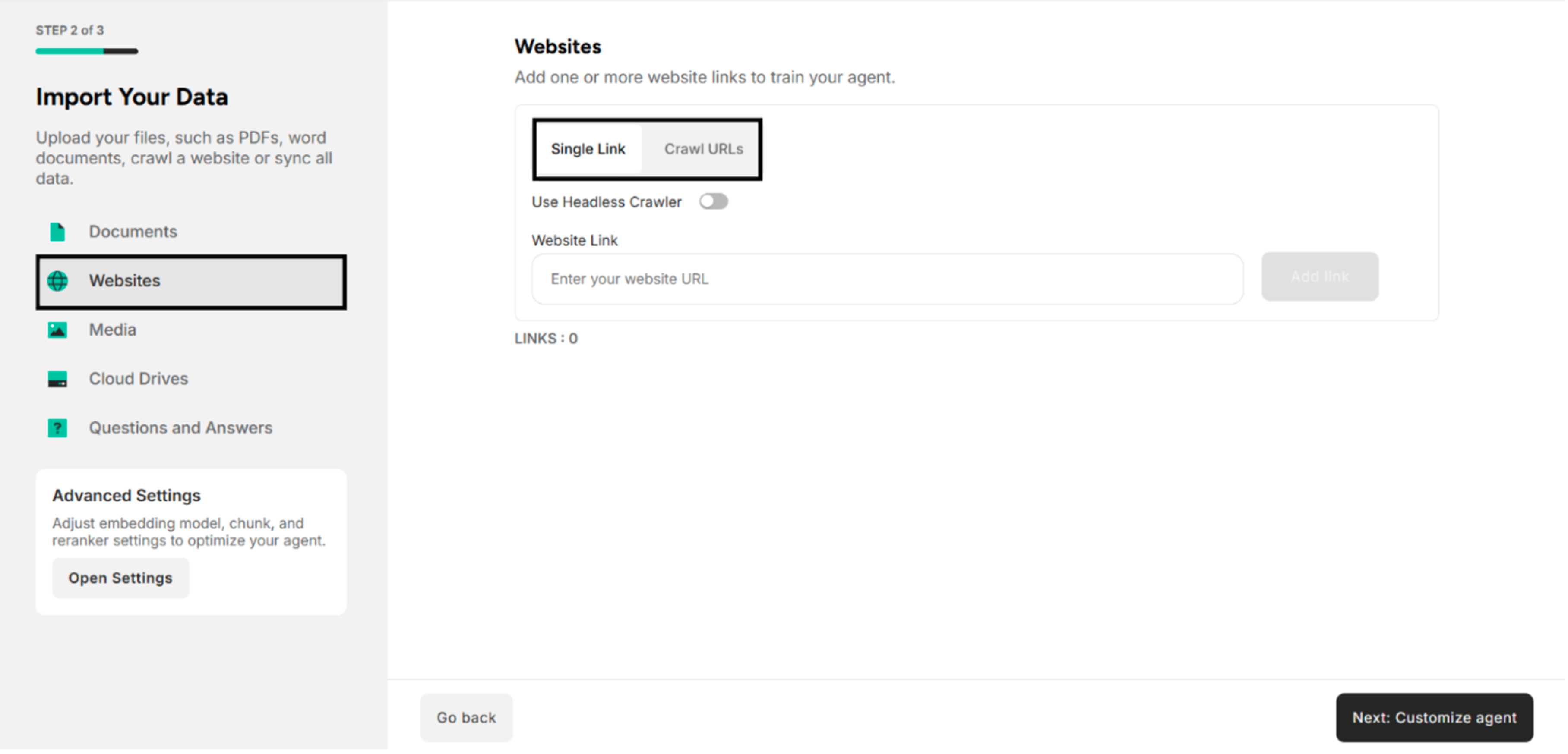 Websites Interface
