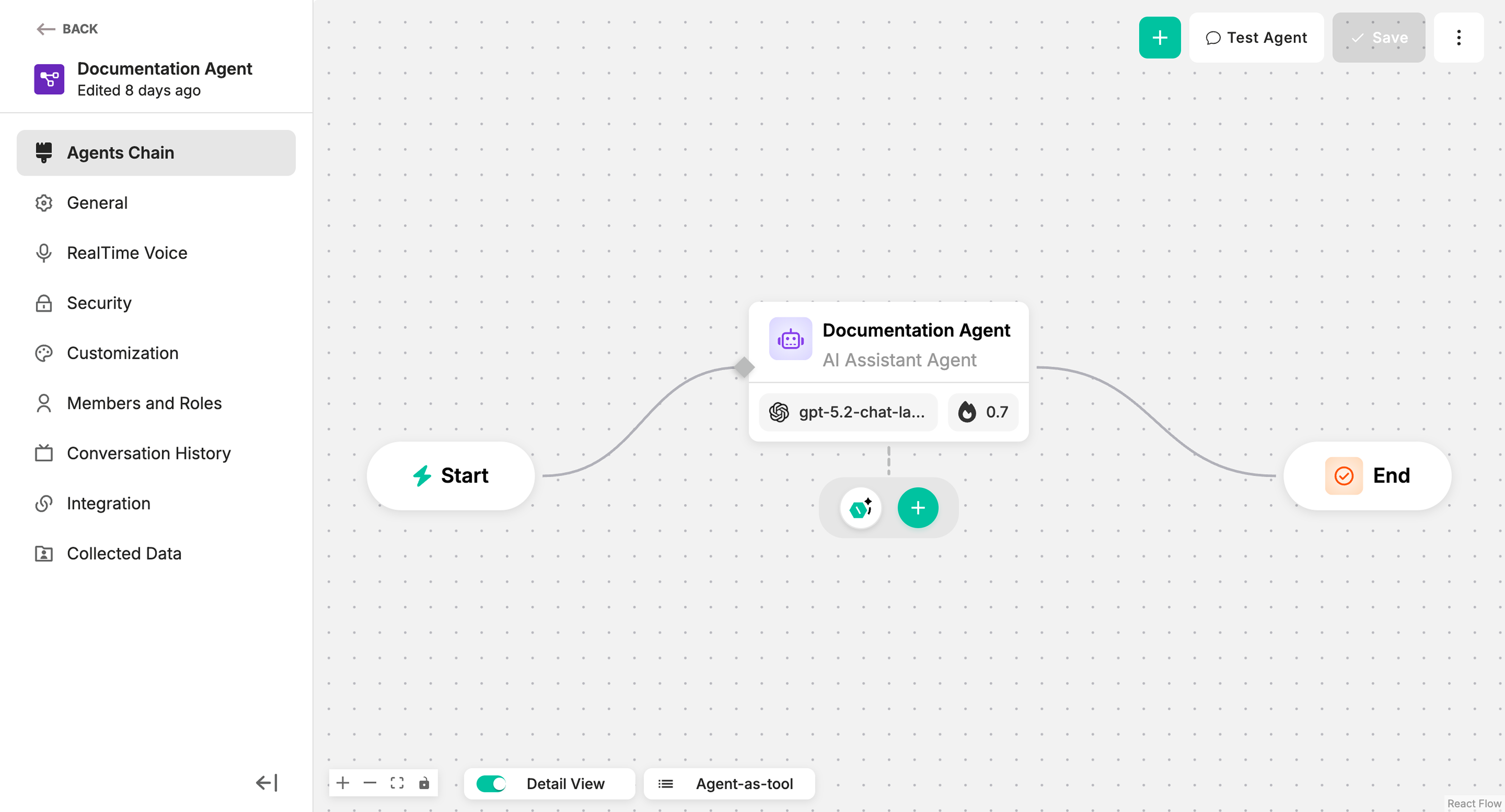 Agent Chain Interface