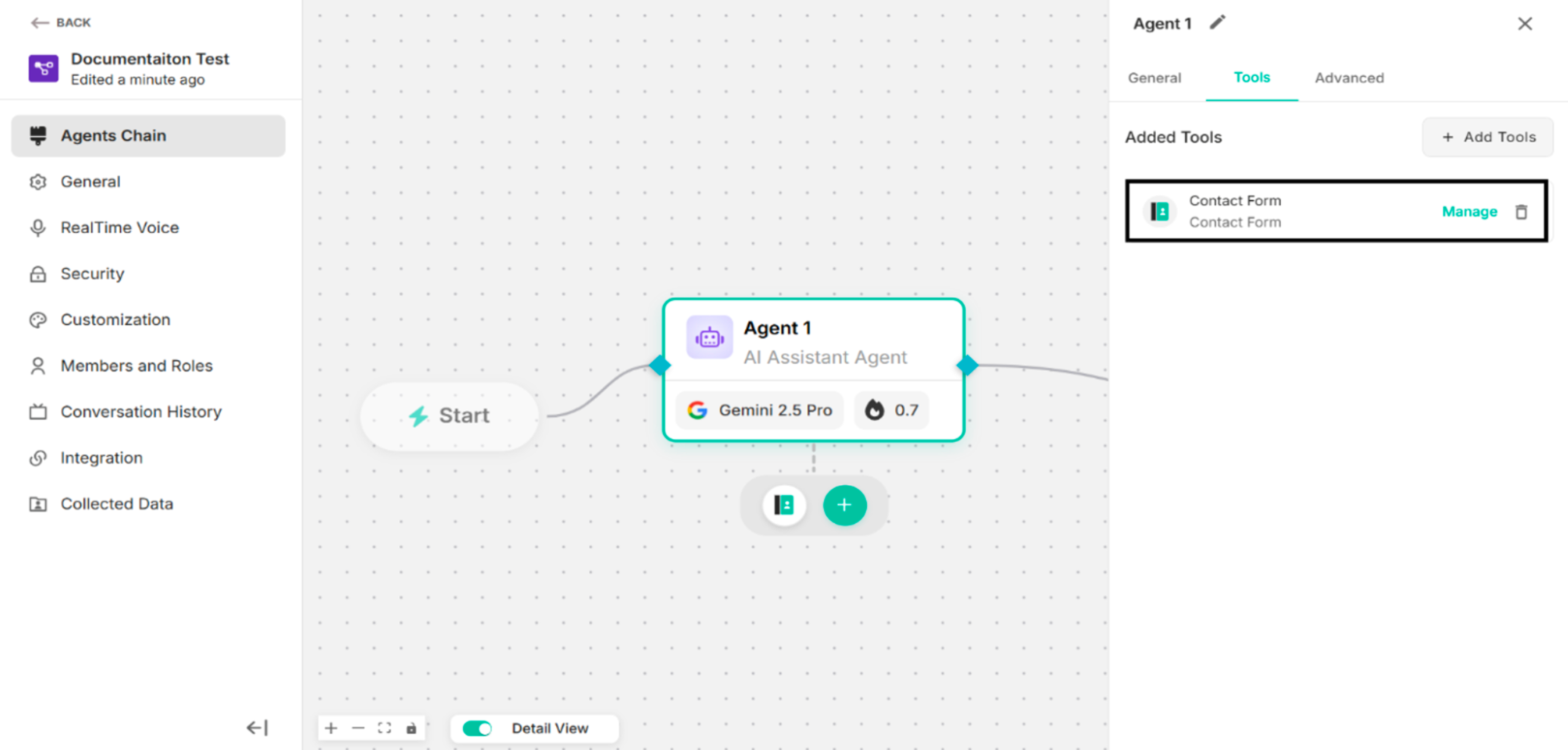 Contact Form is configured