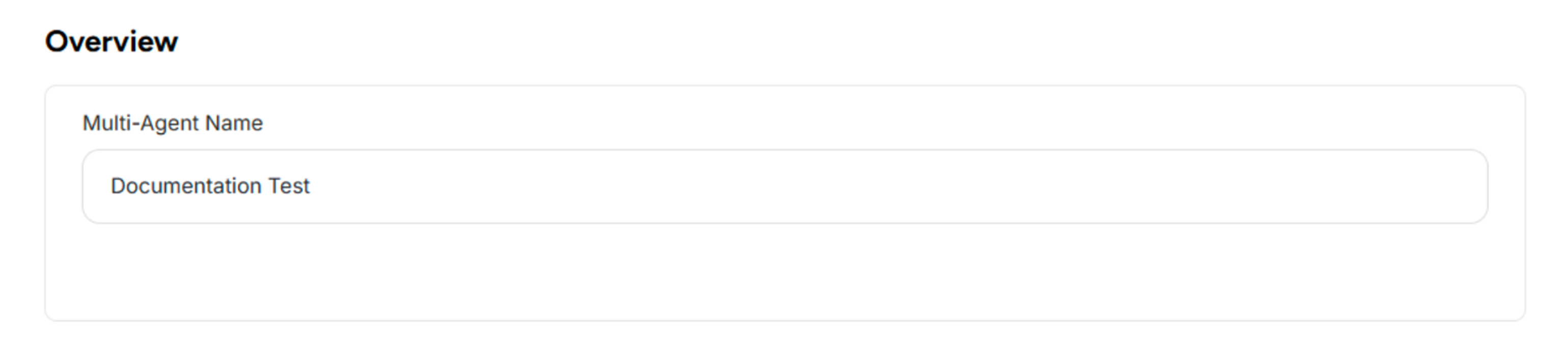 Overview Section of General Settings