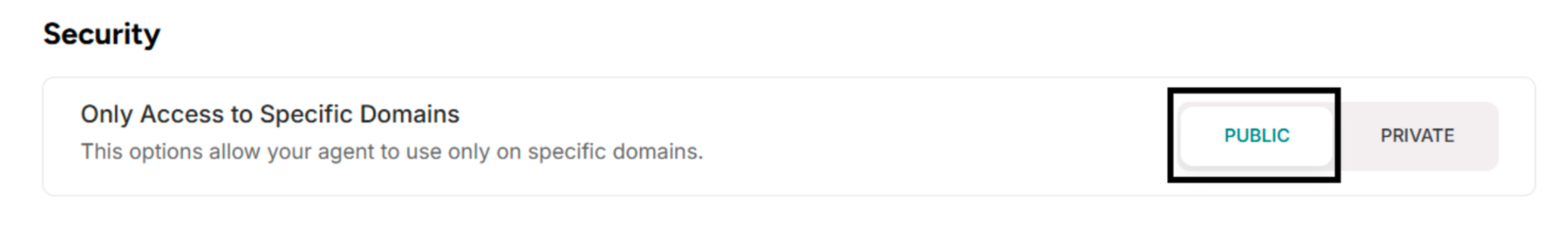 Security with Public Option