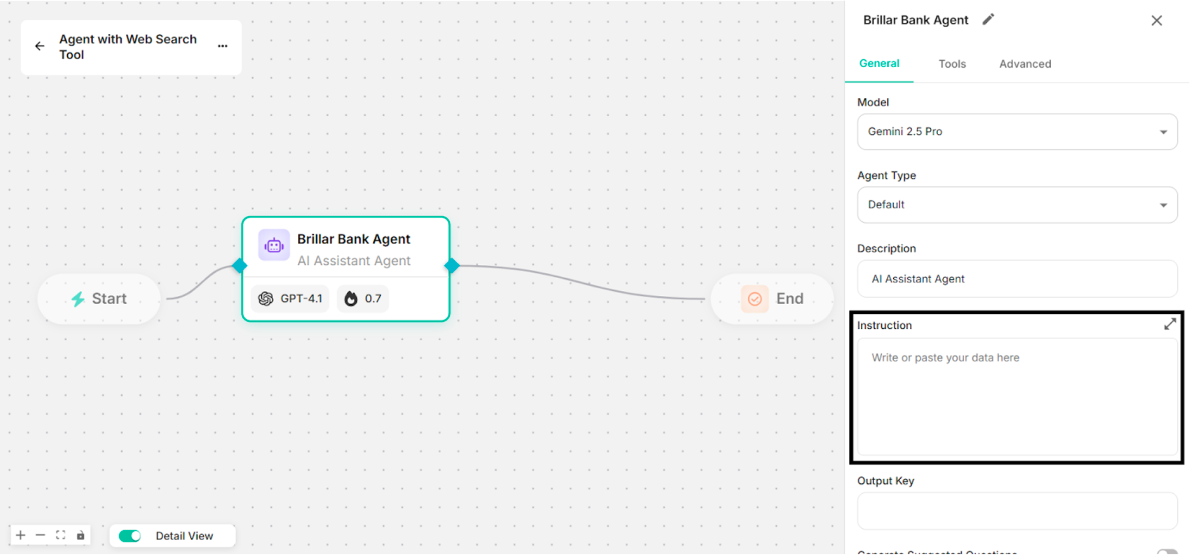 Showing to add Instruction in the Instruction Box