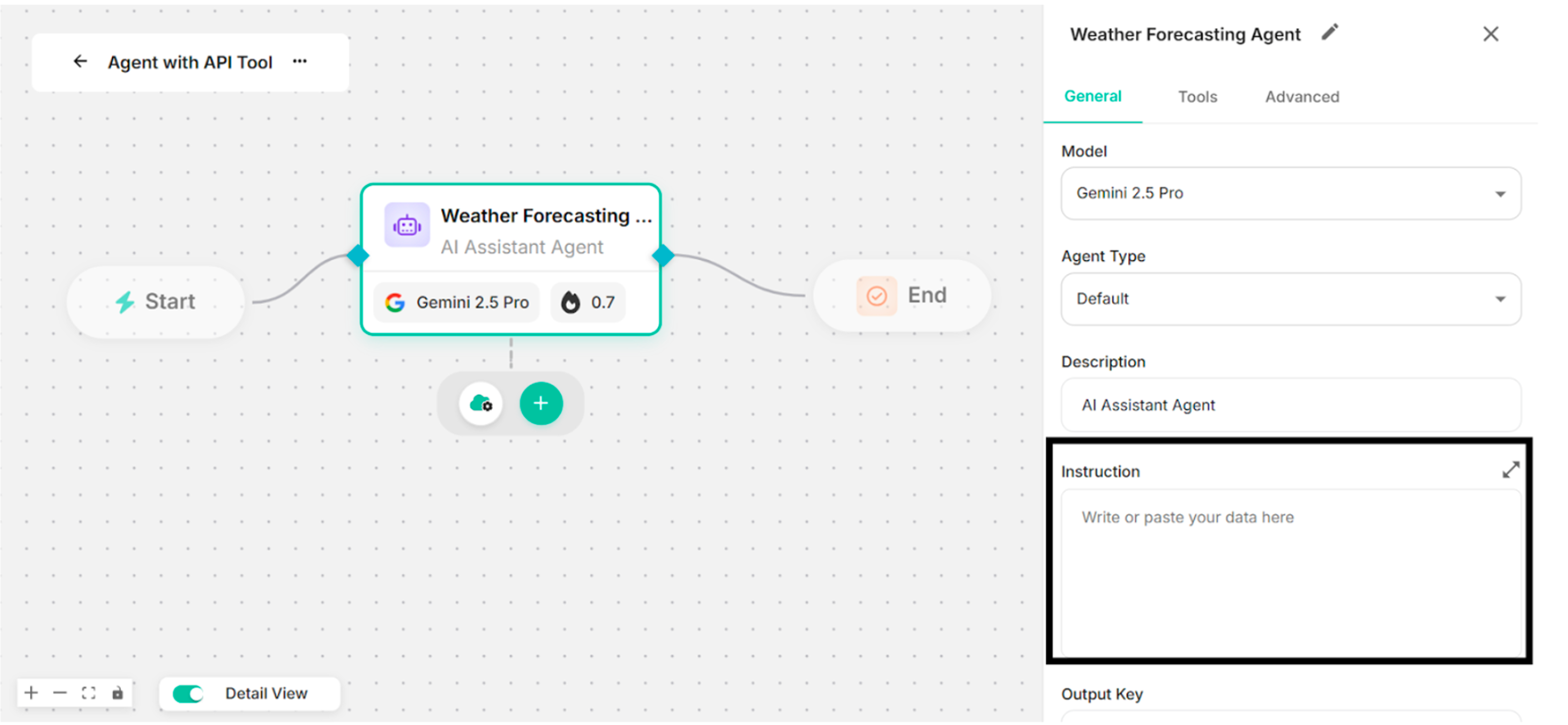 Showing to add Instruction in the Instruction Box