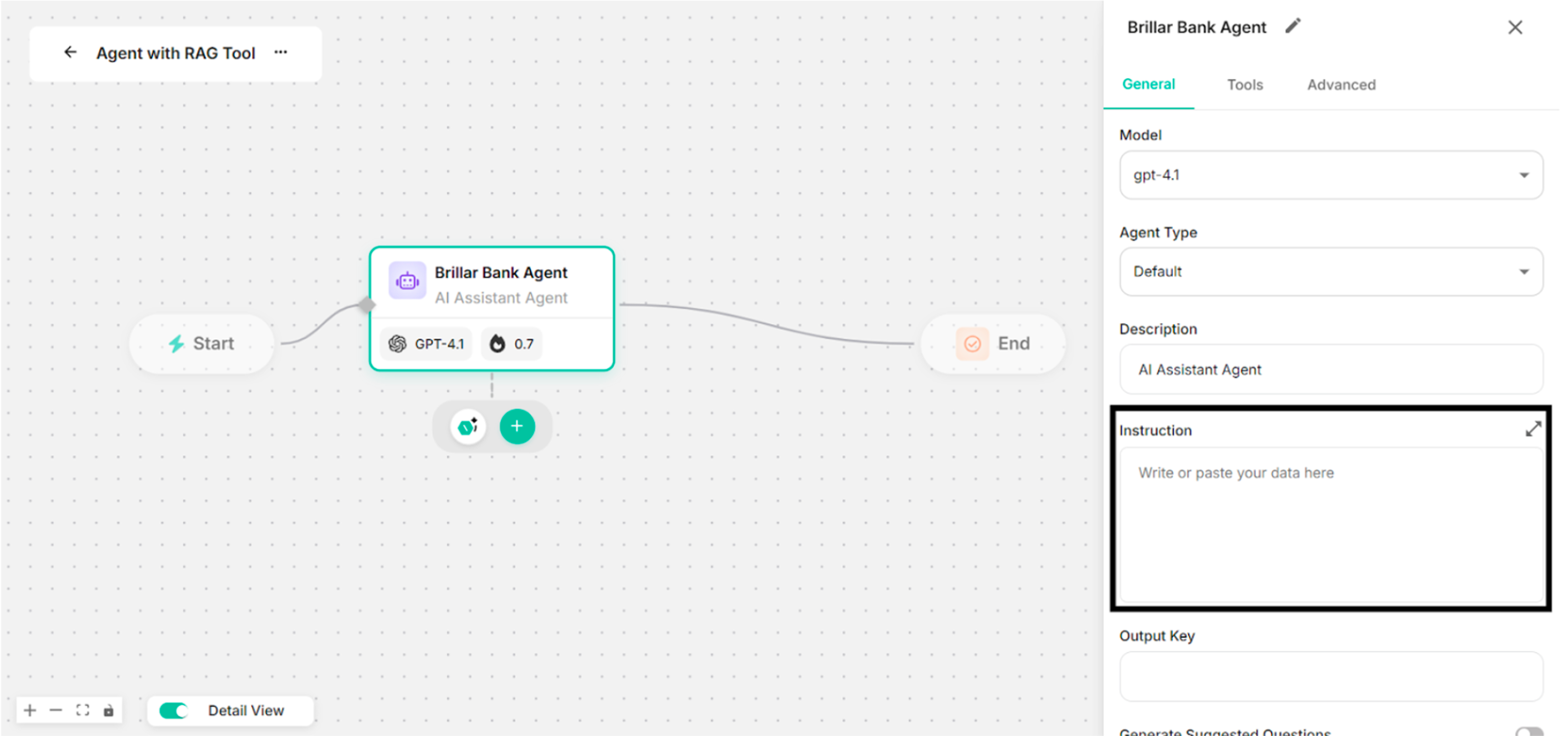 Showing to add Instruction in the Instruction Box