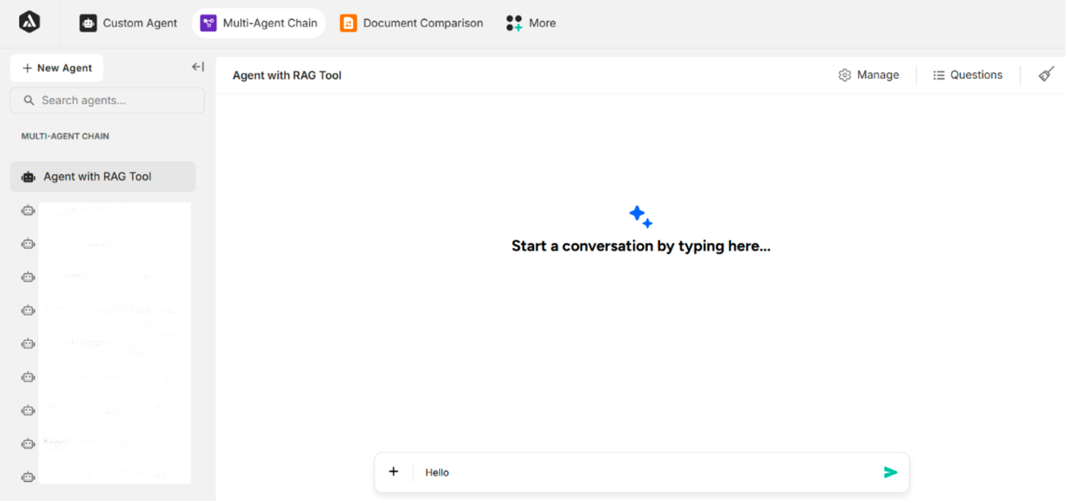 chat_panel_interface_of_multi_agent_chain