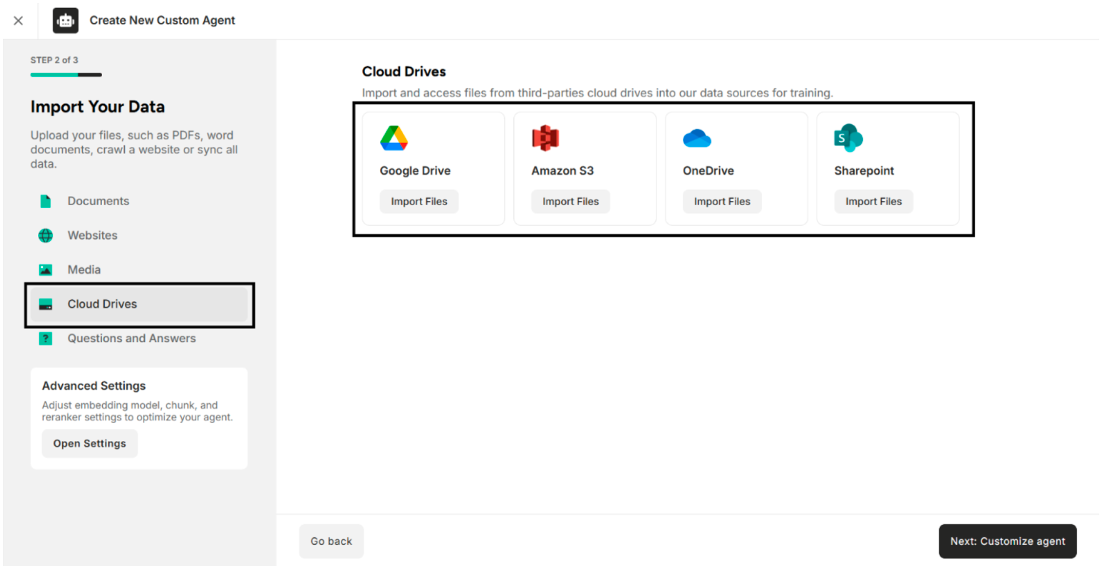 Cloud Drives Interface