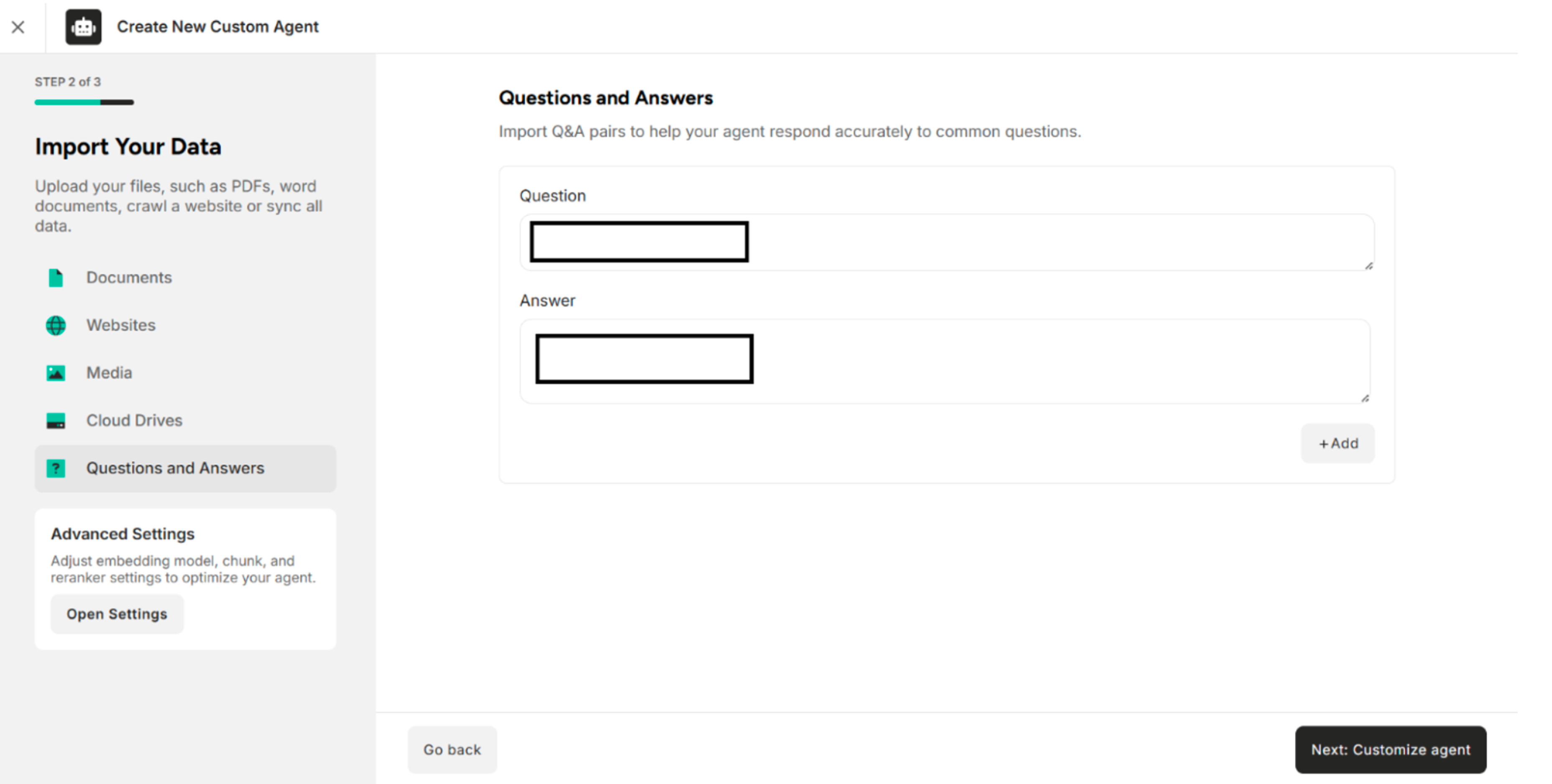 No Q&amp;A Pair is included