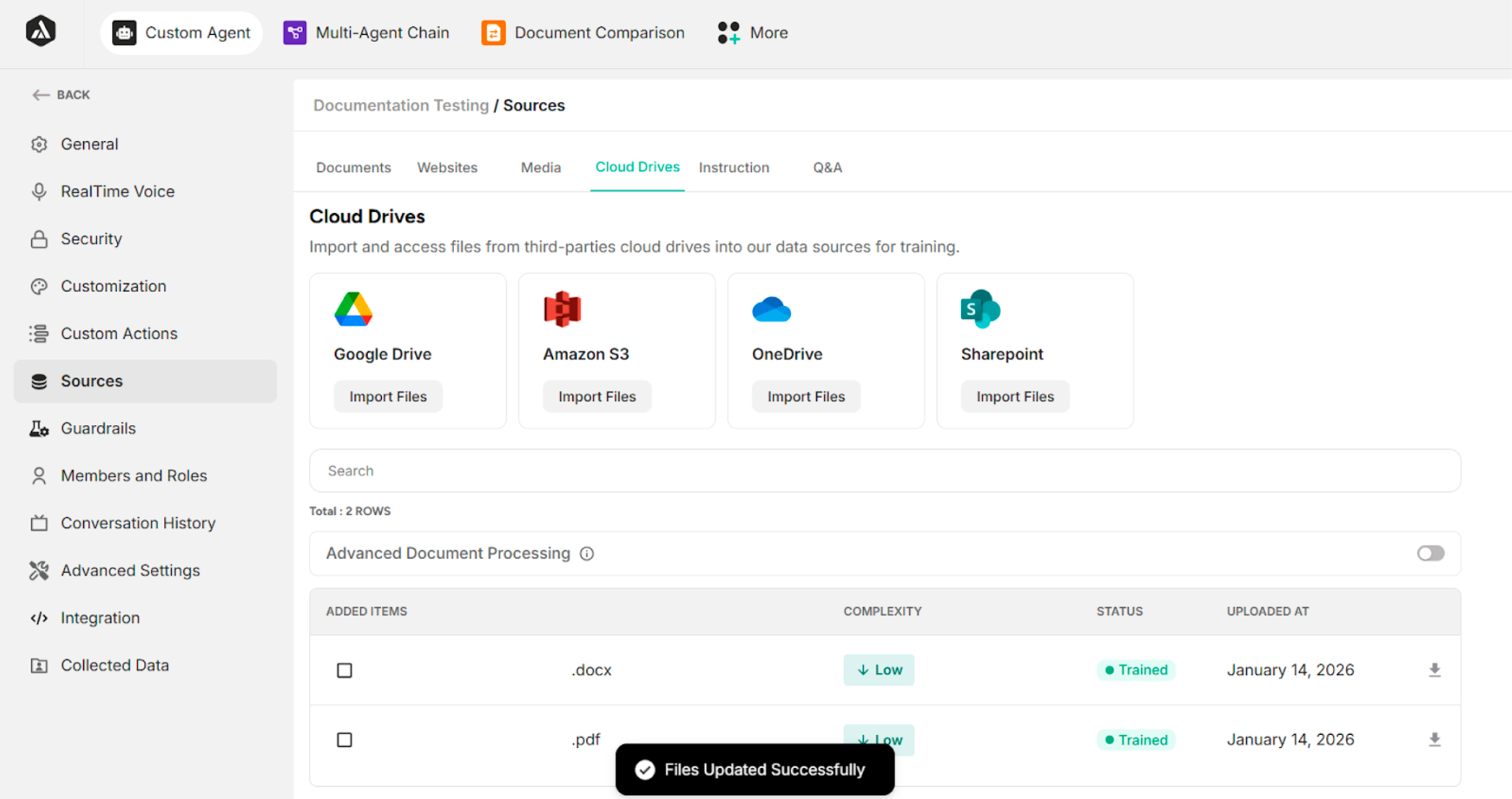 Success Message after clicking Save Changes Button4
