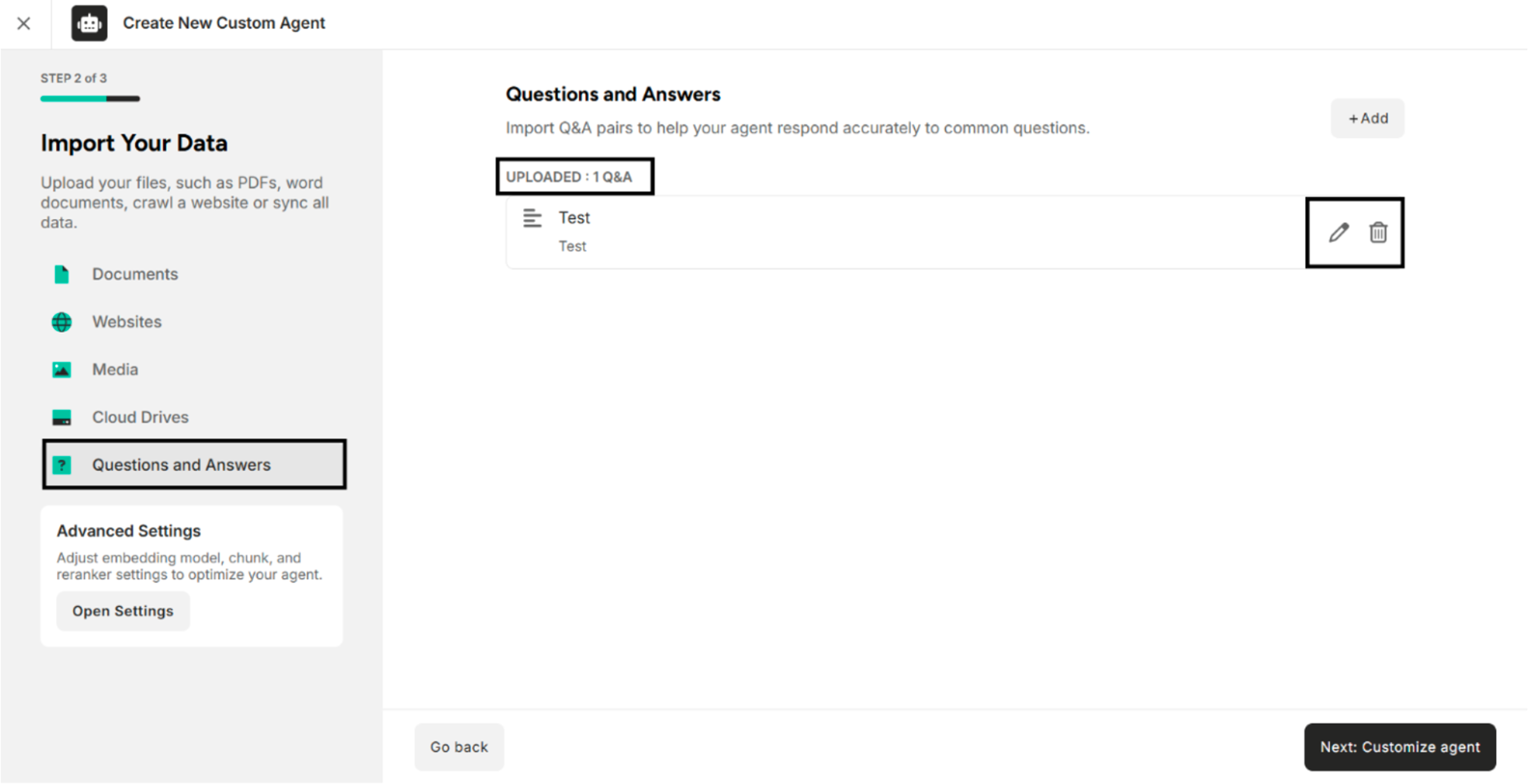 The Added Q and A Pair