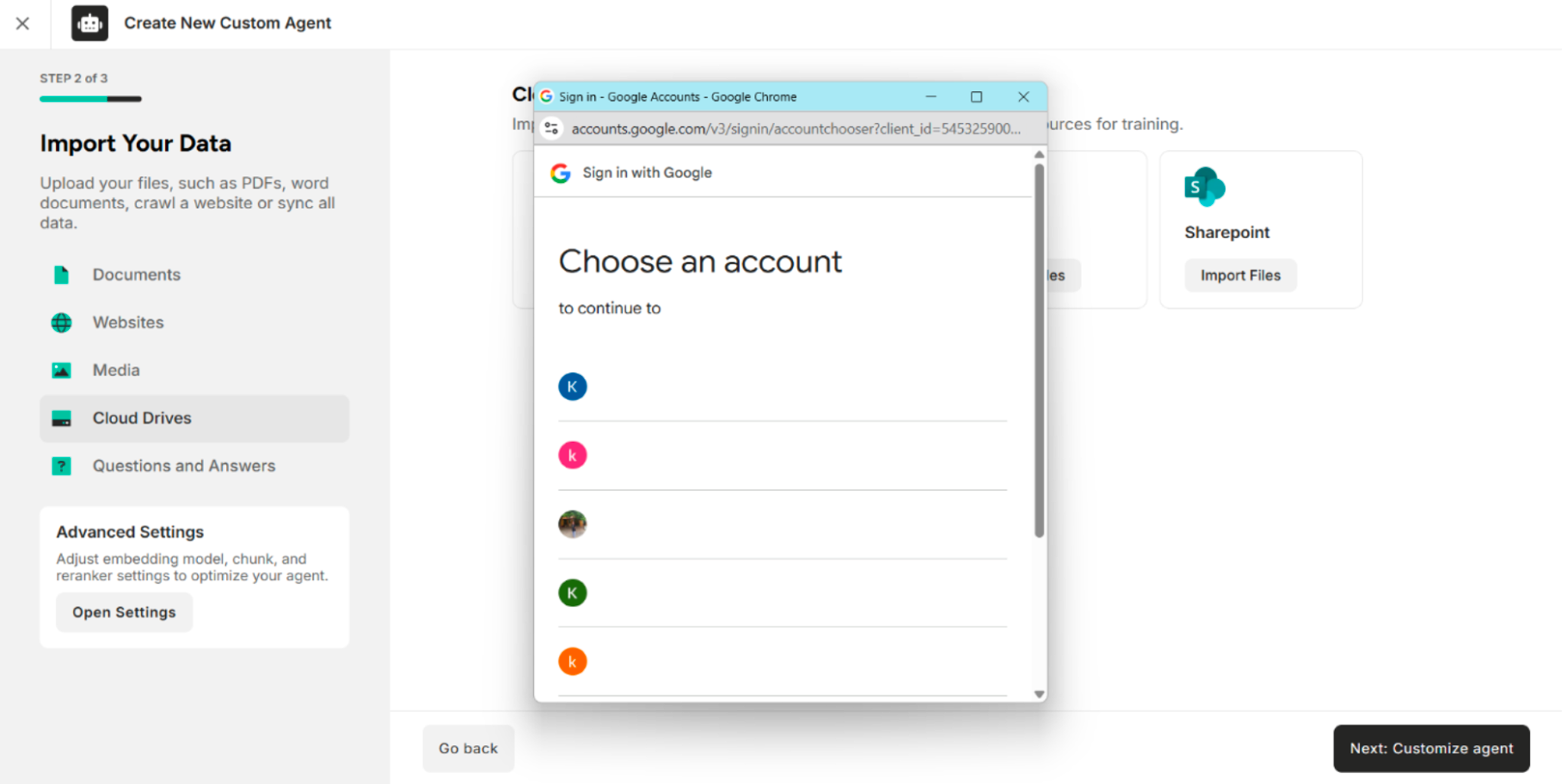 The Gmail Accounts Logged in the Browser