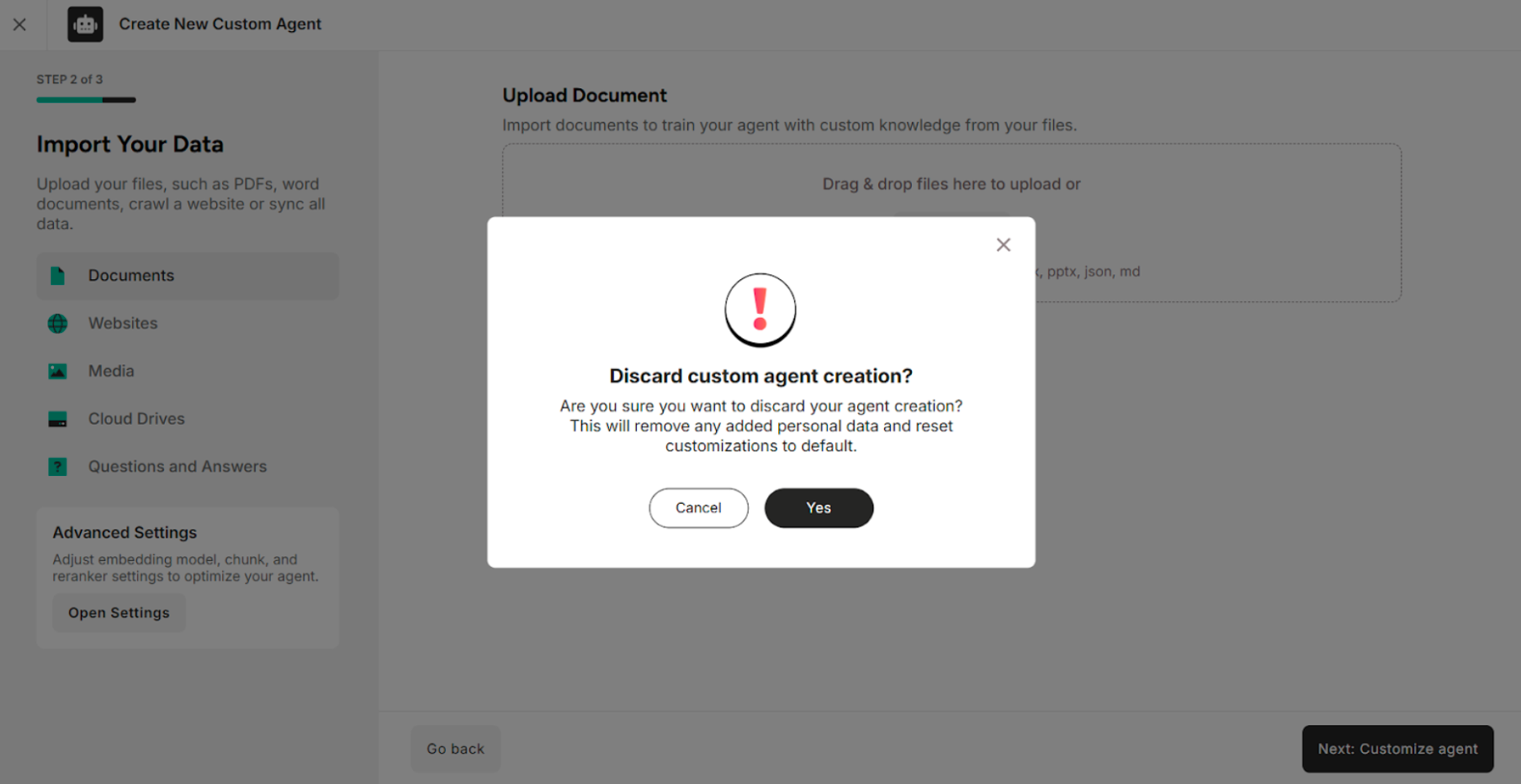 The Screen after clicking Cross Button2