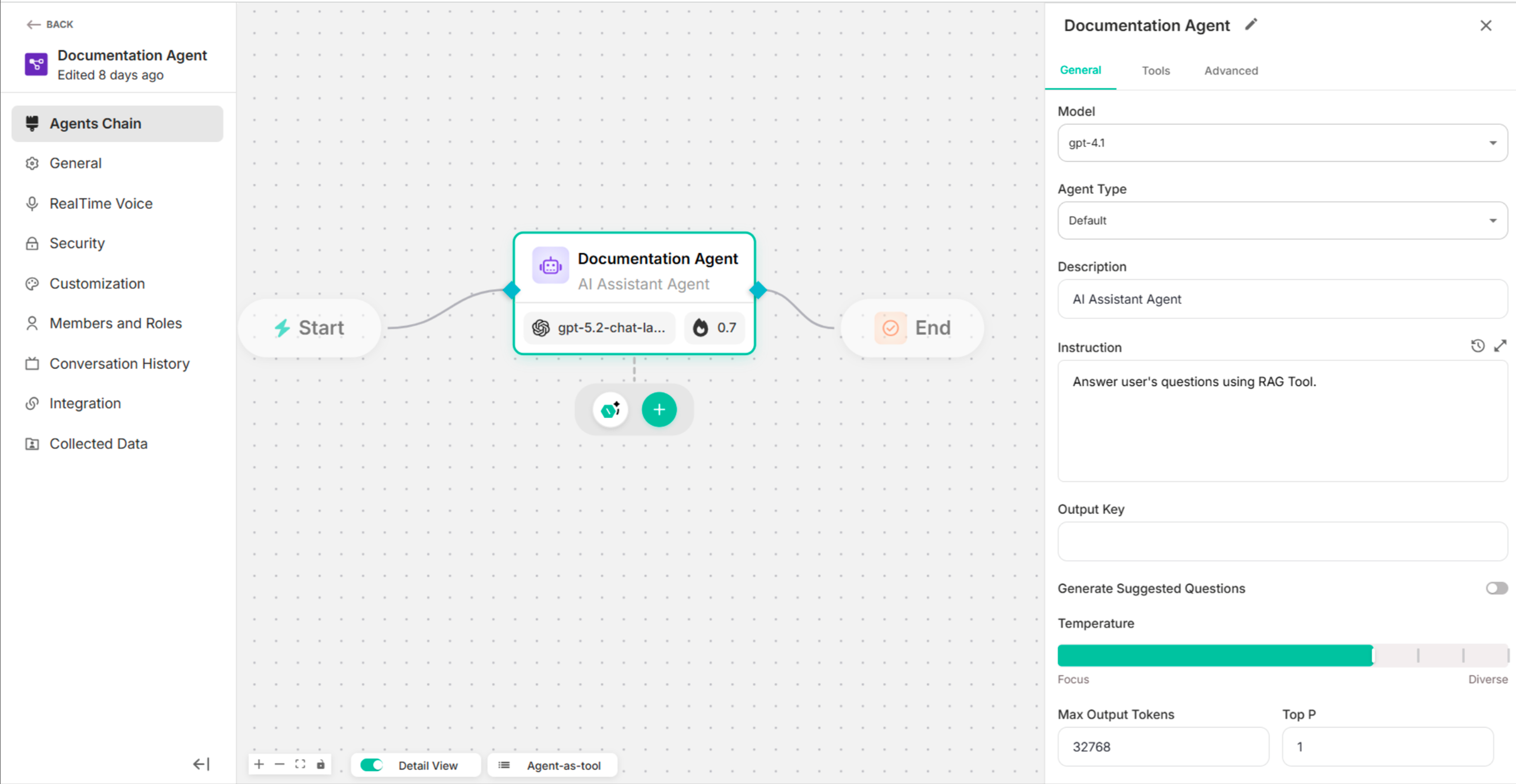 Agent Chain Interface